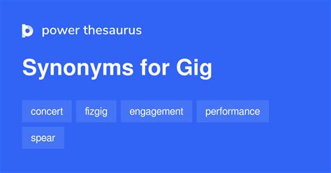 gig synonym|Gig synonyms